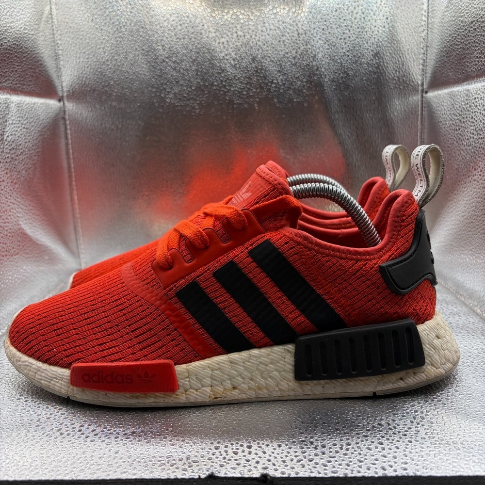 Size 9 Adidas NMD_R1 Core Red Black Mens Lace-Up Comfort Running Shoes‎ BB2885 - Picture 6 of 9